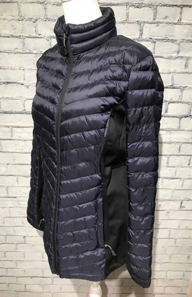 Chaqueta acolchada 32 Degrees Heat, L, negra manga larga, cremallera completa, bolsillos, invierno Foto 4 de 4