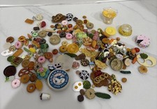 Assortment Of Miniature Food Items For Dollhouse