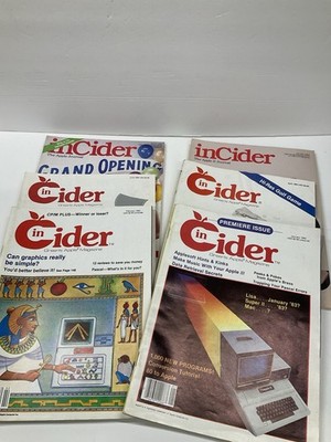 Vintage Apple In Cider Magazine Lot Includes Premiere Issue