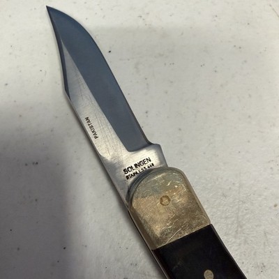 BEAR HUNTER LB-5 Pocket Knife Solingen SS Lockblade 440 Pakistan