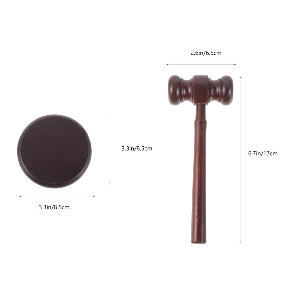 Judge Hammer Gavel Costume and Block Courtroom Cosplay Lawyer High