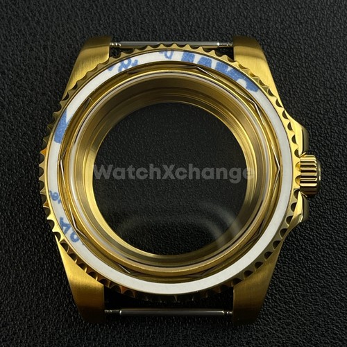 40mm Gold Stainless Steel Divers Watch Case GMT Submariner for NH35 NH36 - Picture 15 of 15