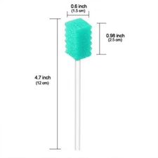250 Pack Disposable Oral Swabs Sterile Dental Sponge Swabsticks Unflavored For