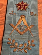 Echarpe Maçonnique 19 Eme Siècle & Franc-maçonnerie & XIX Eme