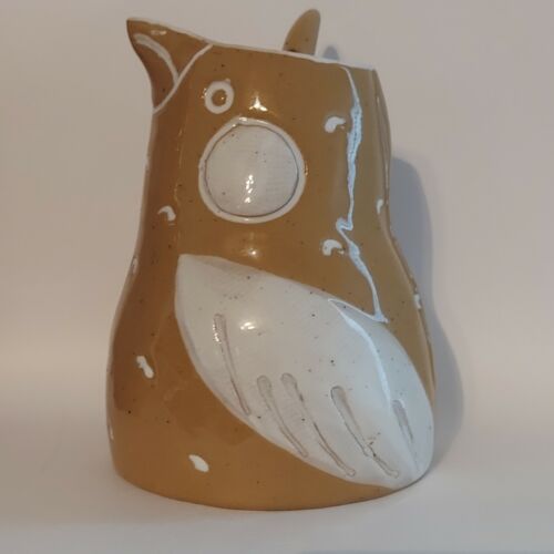 Knotenarbeit Vogel Milchkännchen + Keramik Löffel Set hellbraun Vogel - Bild 2 von 12