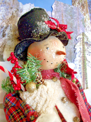 Pattern, Christmas, primitive Snowman, 27 in. ,Dumplinragamuffin, #145
