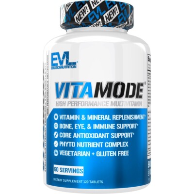 EVL VitaMode Daily Mens Multivitamin Boost Metabolism Muscle Health Best By 8/25
