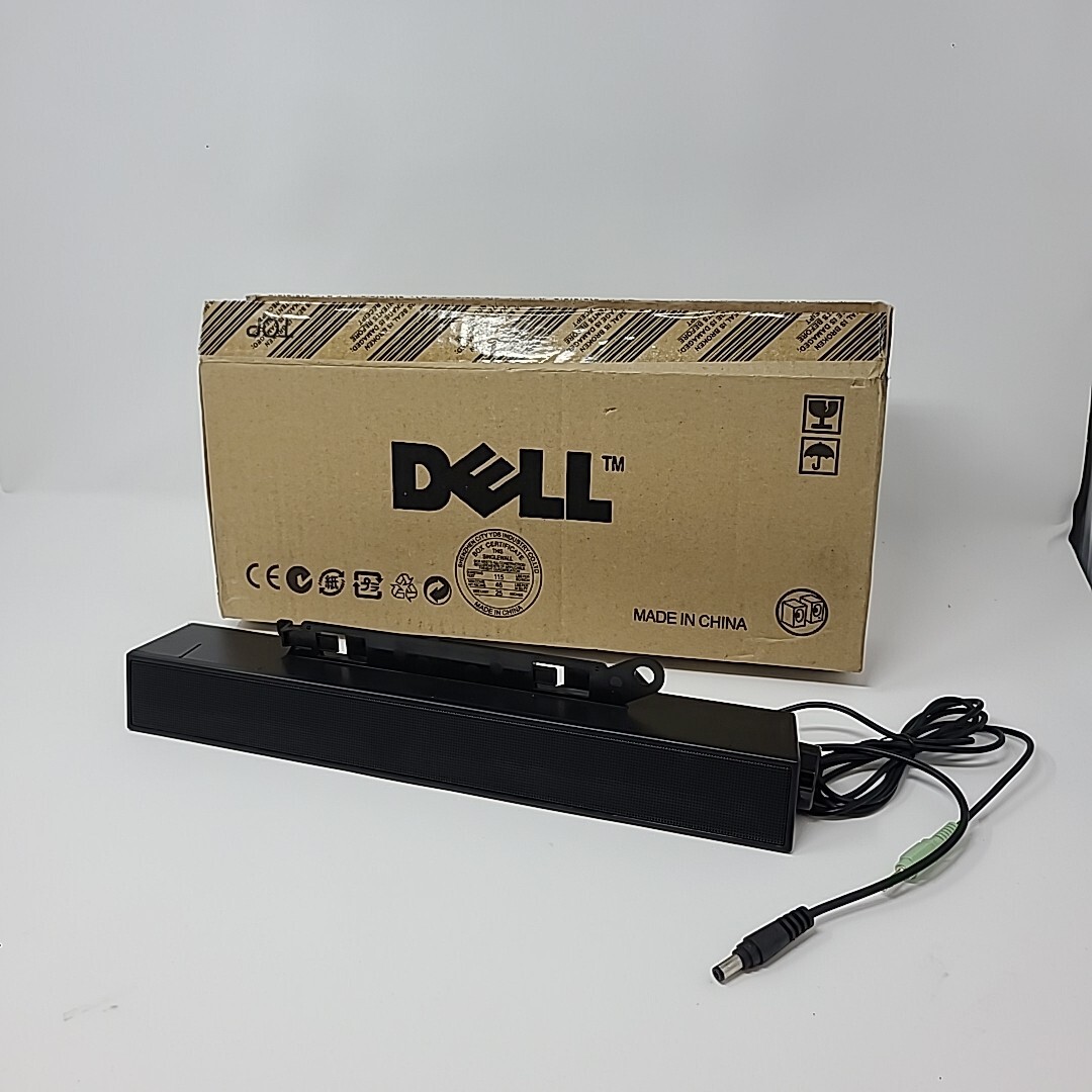 Dell AX510PA MultiMedia Sound Bar Computer Monitor Speaker Black DW711