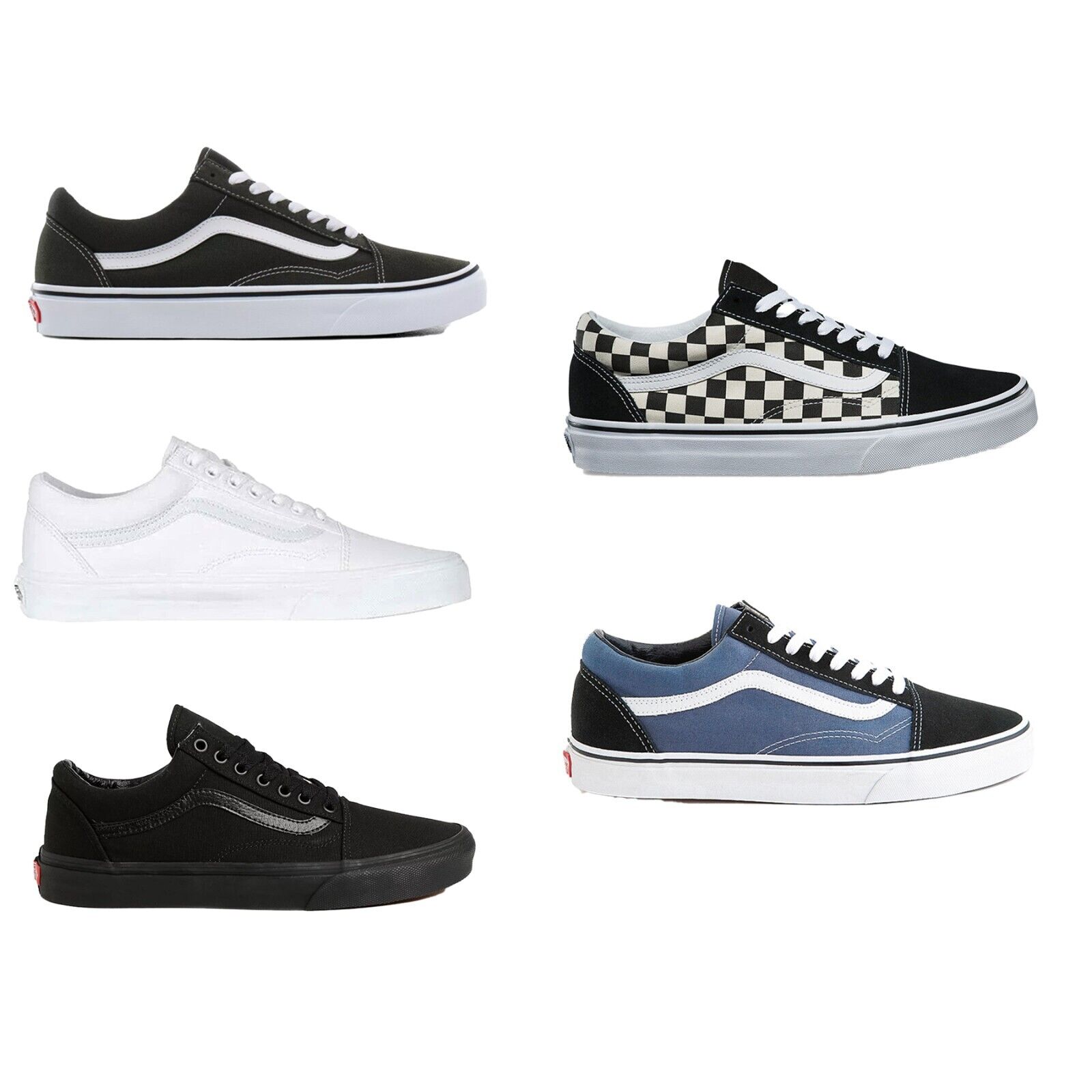 Vans OLD SKOOL Unisex Canvas Sneakers Mens & Womens Skateboard Shoes