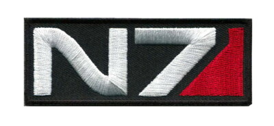N7 Mass Effect Costume Patch for VELCRO  BRAND Hook Fasteners