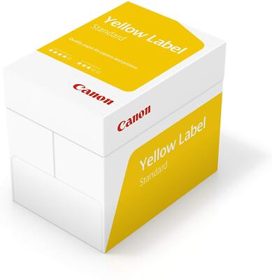 Canon Yellow Label Standard Multifunktionspapier, 2500 Blatt DIN A4 Papier weiß