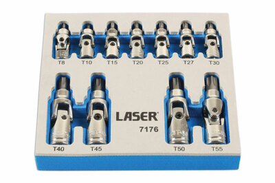 Security Tamperproof Flexu UJ Universal Joint TORX STAR Socket Bit Set