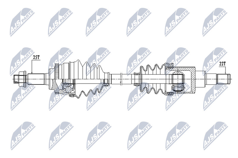 Arbre de transmission Suzuki Swift III anti vibration pour train avant