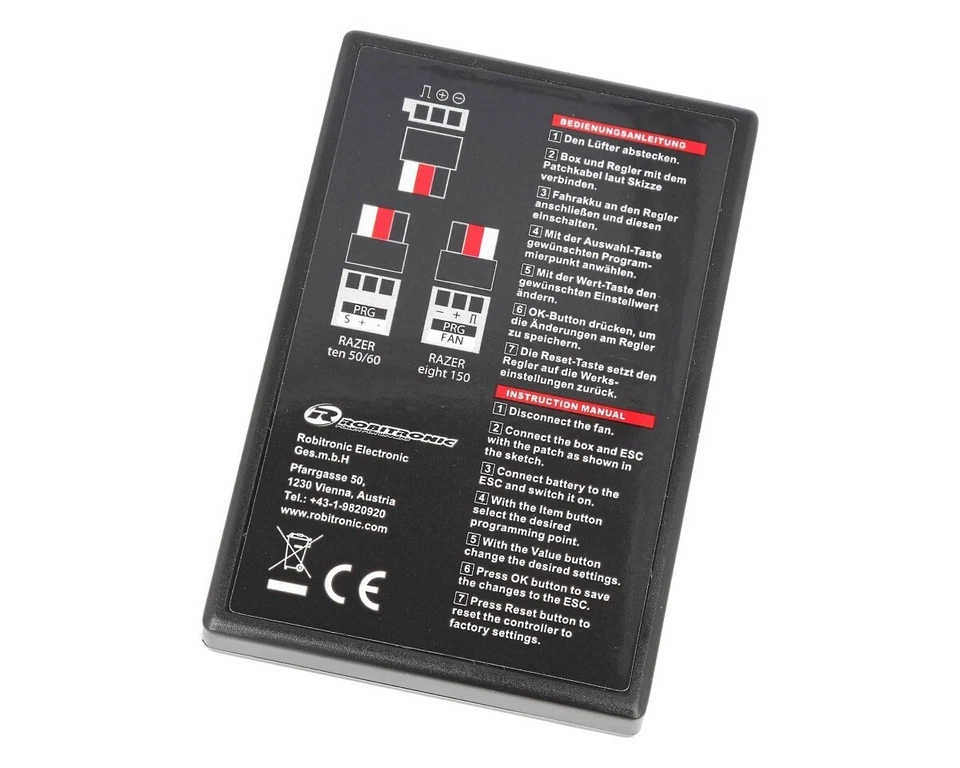 Robitronic LED Programmierbox Razer ten und eight R01269 - Bild 2 von 4