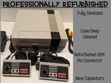 Original Nintendo NES Console. New Caps,  OEM 72 Pin **Guaranteed**. Yellowed