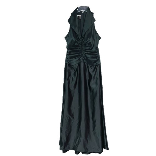 Vintage Tadashi Couture Kleid Dress Damen 12 schwarz ärmellos volle Länge USA - Bild 2 von 10