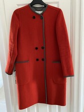 L.k. Bennett Sereno Cardinal Wool Coat - Cardinal Red - Xs