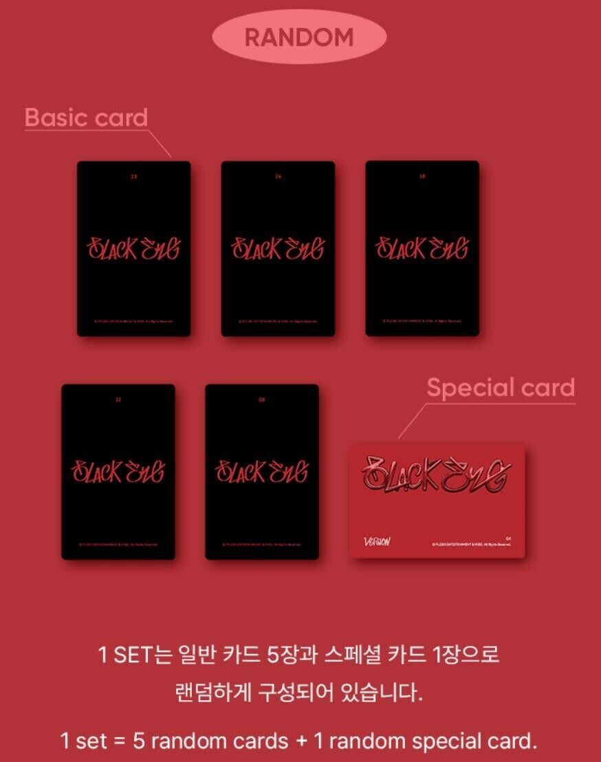 SEVENTEEN VERNON BLACK EYE PHOTOCARD -STICKER -THIRTEEN TAPES