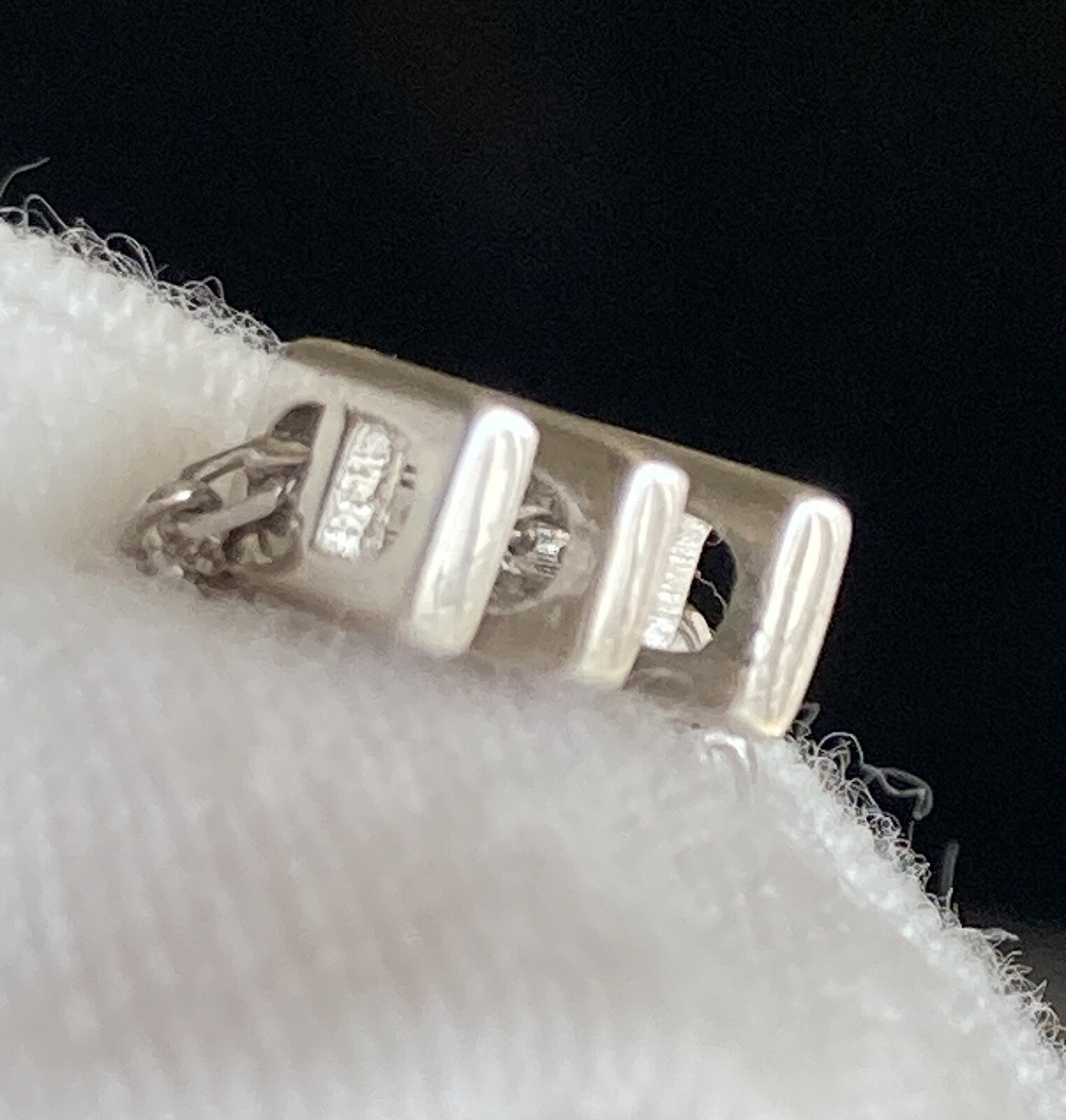 Sterling Silver M Initial Tiny Slide Pendant Char… - image 4