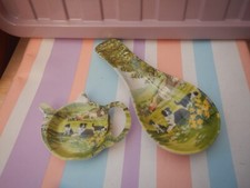 LEONARDO COLLECTION COLLIE & SHEEP SPOONREST AND TEABAG TRAY NEW