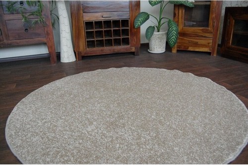 Hardwearing Soft carpets 'SERENITY' circle beige thick Rug Best Quality carpets - Picture 2 of 6