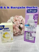Softsoap Foaming Tablet Hand Soap Starter Kit Sparkling Lavender + Lemon Refills