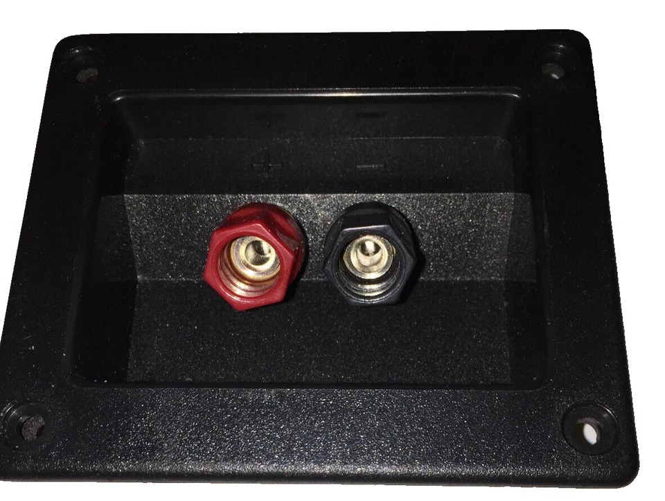 Speaker Box Terminals NEW w/ GASKETS  3 5/8 X 3.0" KICKER 10 Pack LOOK Oldschool - Image 4 of 4