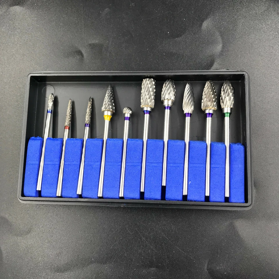 1/5/10 Laboratorio Dental Pulido Fresas Taladros Acero Tungsteno Carburo Fresas 2.35MM Foto 2 de 4