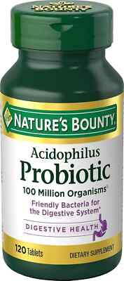 SM Nature's Bounty Acidophilus Probiotic 120 Tablets (3 Pack)