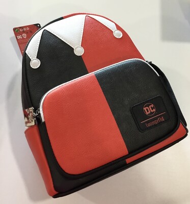 HARLEY QUINN 30TH ANNIVERSARY MINI BACKPACK Loungefly DC Harley Quinn Mini Backpack GameStop Exclusive  main image 3