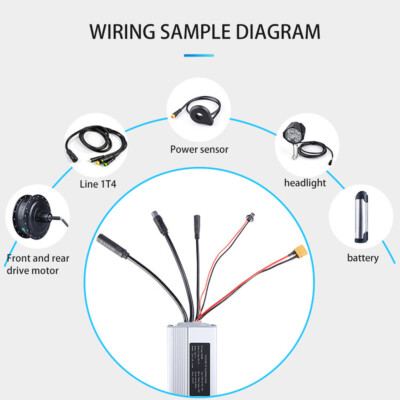 eBike 36V/48V 350W Controller Replacement Kit For BAFANG Hub Motor