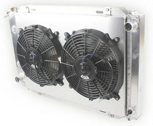 4-Row Aluminum Radiator Fan Shroud For 1979-93 Ford Mustang LX GT SVT 5.0L 302Cu