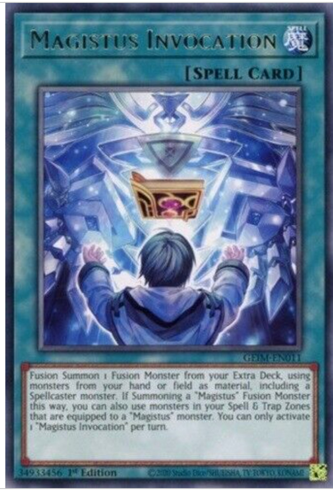 Yu-Gi-Oh! -  Magistus Invocation - GEIM-EN011 - Rare - 1st Ed - NM/M - NEW