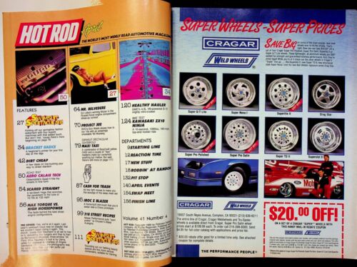 Vintage Hot Rod Magazine April 1988 Swimsuit Spectacular M4005 - Picture 2 of 3