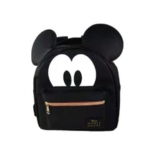 NWT--Disney's Women's Mickey Mouse Mini Backpack with 3D Ears & Logo- Free Ship 