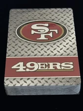 NFL San Francisco 49ers Playing Cards, New (Diamond Plate) New in packaging