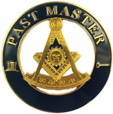 Mason Masonic Past Master Cut Out Car Emblem-New!