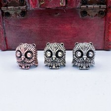 Brass Owl Shape Lanyard Bead Knife Tool Paracord Beads Birds Pendant Handcraft
