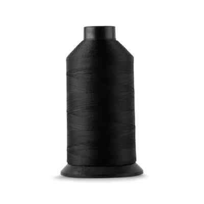 #ad Beading Thread Tex 45 Polyester Bonded Black 3000 yds Cone $16.79