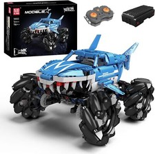 Mould King 18032 Shark Monster Truck Remote Control Building Block Model 786pcs
