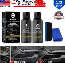 3Pcs/Set Plastic Parts Refurbish Agent Car Exterior Restorer for Plastic Part US