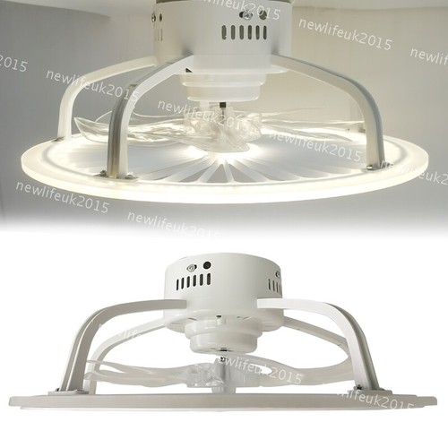 Reversible LED Fan Light Tricolor Bluetooth & Remote Control Living Room 110V - Picture 9 of 12