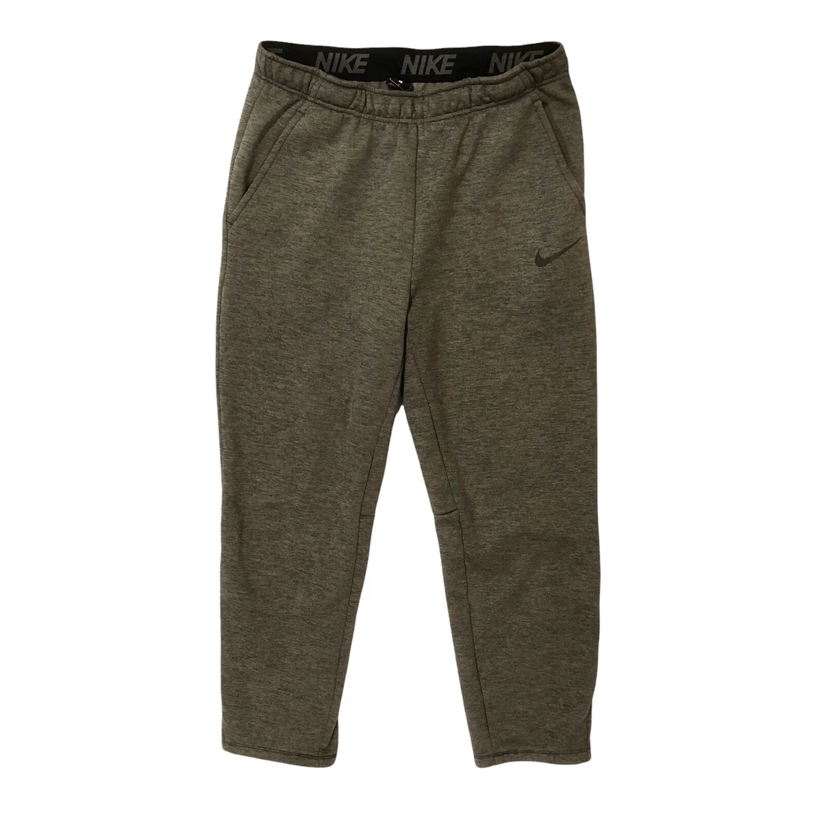 Nike Men's Large Straight Leg Sweatpants Gray Dri-fit