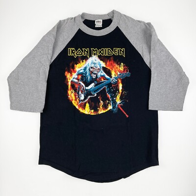 Iron Maiden Raglan Shirt Mens Large by Shaka Active