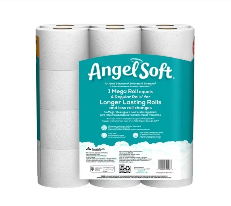 Angel Soft Toilet Paper, 24 Mega Rolls eBay