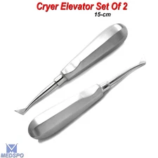 Dental Surgery Cryer Root Elevator Oral Instruments Stainless Steel Set Of 2 CE