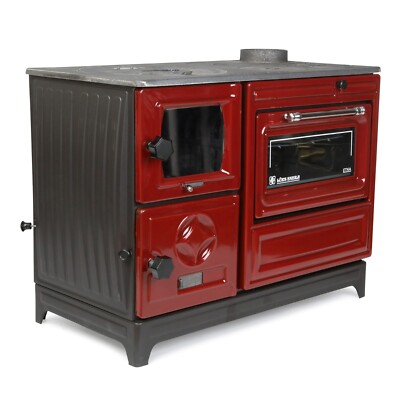 Enameled Cast Iron Wood Burning Stove With Oven, Cooker Stove & NO Customs Duty