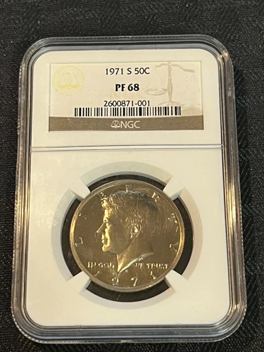1971 S PROOF KENNDY HALF DOLLAR 50c NGC PF 68 2600871-001