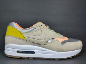 Nike Air Max 1 Prem Womens Size 10 Running Shoes Silver Orange White 454746  006 | eBay