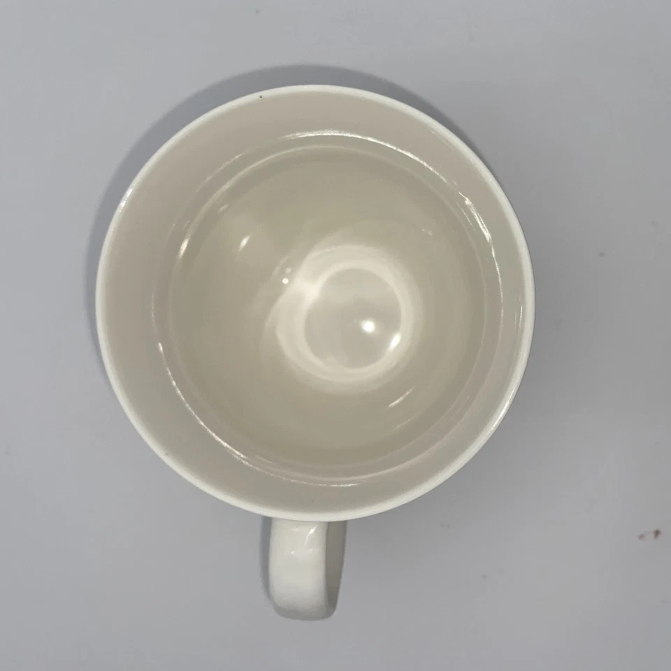 Taza Pfaltzgraff Blanca Roja Buenos Días Querido Ciervo Silueta Foto 3 de 4